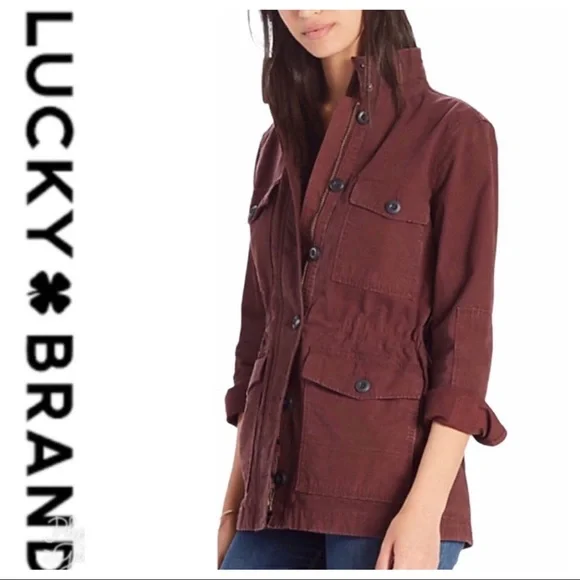 COPY - πSALEπ Lucky Brand Burgundy Cargo Jacket - Picture 3 of 8